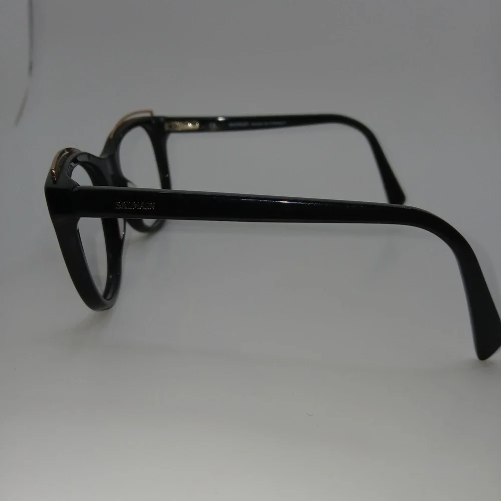 Balmain BL1080 C01 Unisex Eyeglasses Frame Black Cat Eye Full Rim 53-18-140 mm